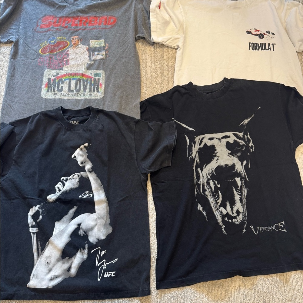 PacSun Graphic Tees - Black, Gray, White